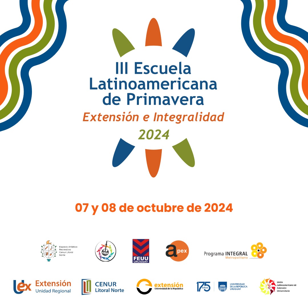 Afiche de la tercera escuela latinoamericana, los días 7 y 8 de octubre